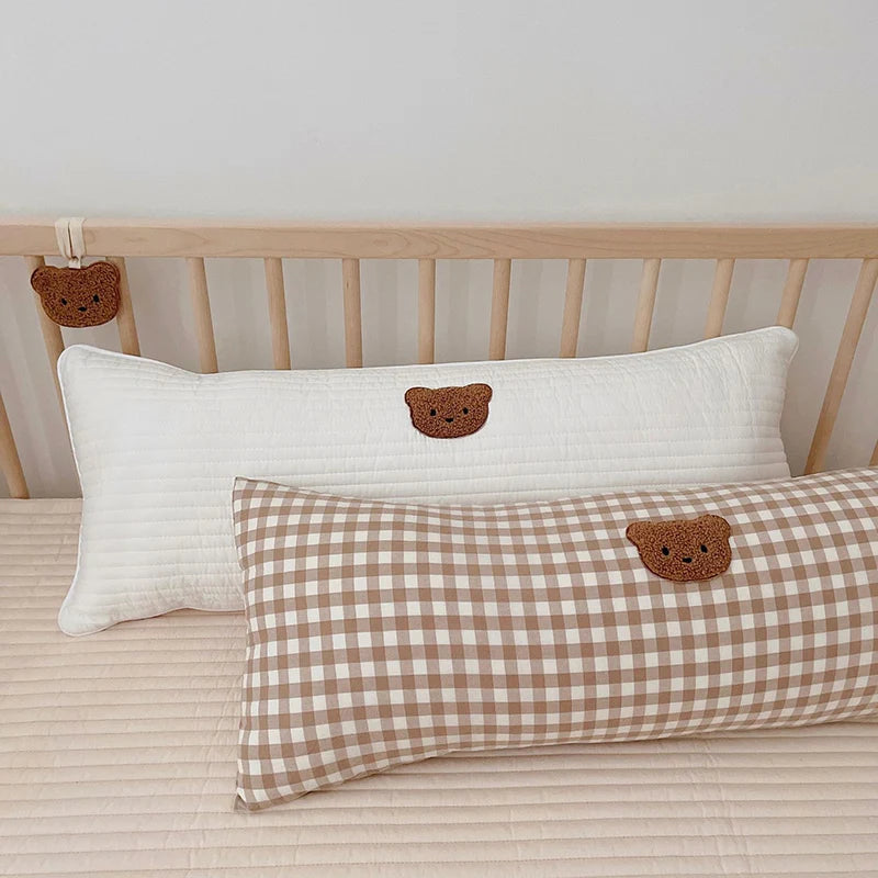 Cuddle Bear Embroidered Baby Pillow